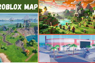 design quality roblox map, roblox studio, roblox game assests low poly map