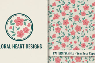 design seamless patterns for textiles, packaging, and decor