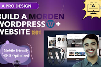 design a morden wordpress website for your business
