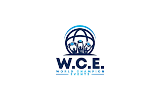 design world champion events silhouette logo