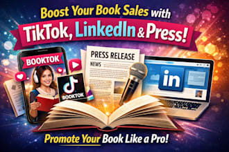 promote your children book, amazon KDP, cookbook and ebook via tiktok, youtube