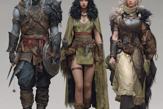illustrate your fantasy rpg character or party