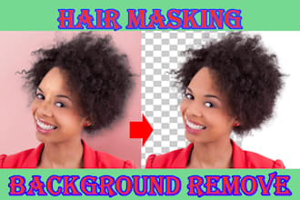 hair masking or any photoshop masking in 24 hours