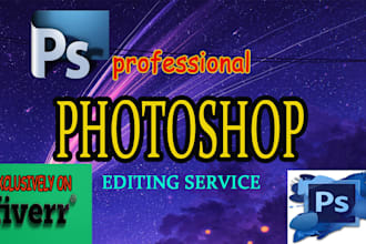 do photoshop image editing, photo retouching or background edit