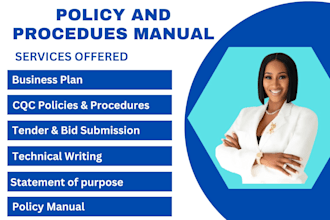 write licensing policies and procedure, employee handbook, sop,technical writing