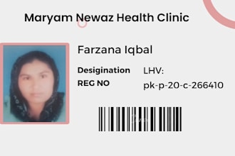created business card design