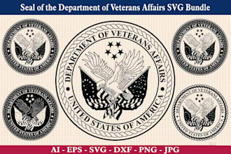 make retro veteran american eagle logo