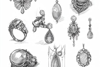 design custom jewelry with professional sketches