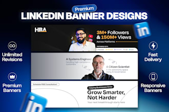 design stunning linkedin banner and social media headers