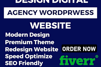 design digital marketing agency wordpress website