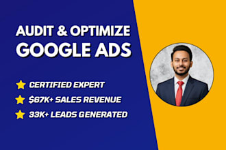audit and optimize google ads campaign for maximize ROI