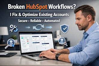 fix and optimize hubspot workflows for existing accounts