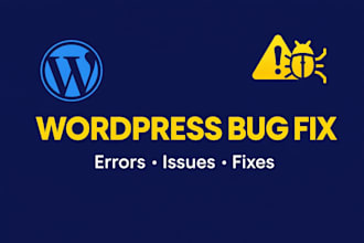 fix wordpress errors, bugs, and website issues fast