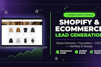 do lead generation for shopify and ecommerce store owners