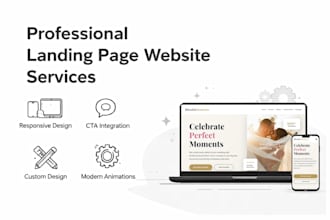 build a responsive landing page with smooth gsap animations