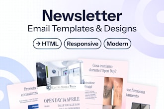 design a minimal newsletter template