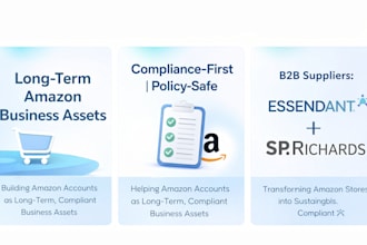 set up and manage amazon with wholesale suppliers like essendant, sp richards