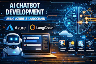 build custom ai chatbots using azure, langchain