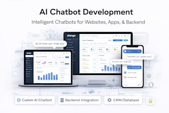 build an ai chatbot integrated with your website or backend