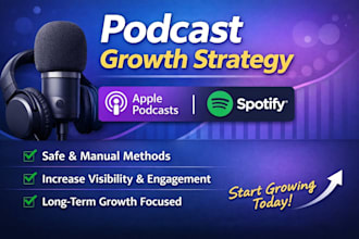 podcast growth strategy for apple and spotify