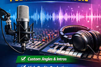 create a catchy radio jingle and podcast intro music