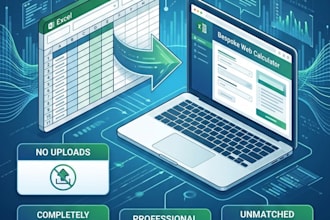 build private financial calculator from your excel spreadsheet or mba project