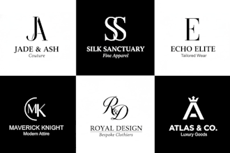 design luxury fashion brand, clothing line, apparel tag logo