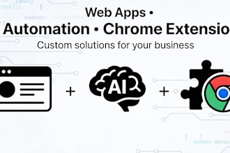build web application, ai automation and chrome extension