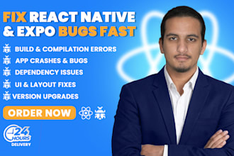 fix react native app bugs and errors in 24 hours
