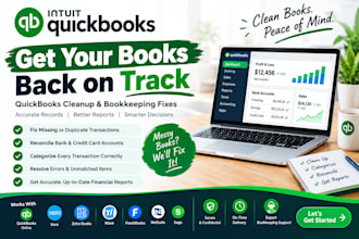 do quickbooks online cleanup and fix messy bookkeeping