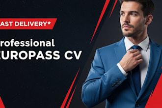 make a neat and professional europass CV for you