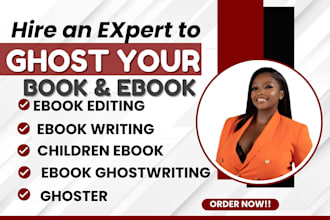 fiction ghostwriter, self help ebook writer, children book ghostwriter
