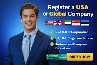 register your USA llc or corporation and help with global company formation
