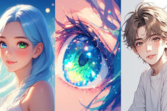 create professional ai anime art in any style with high details