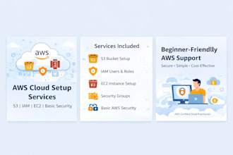 set up AWS s3, iam users, and basic cloud security