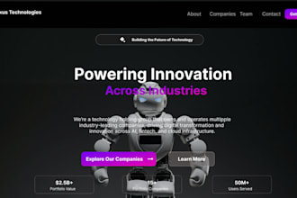 build a responsive react website with modern UI design
