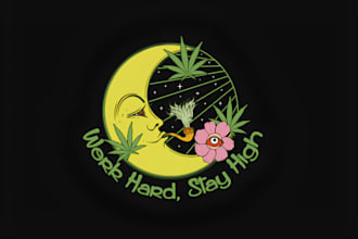 make premium vintage cannabis logo or weed badge design