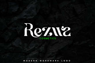 design modern and minimalist wordmark logo