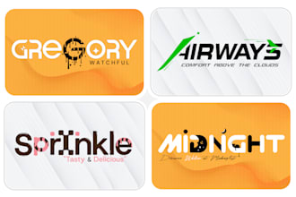 design a creative lettering wordmark typography logo design