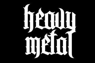 make your death metal, deathcore and black metal logo