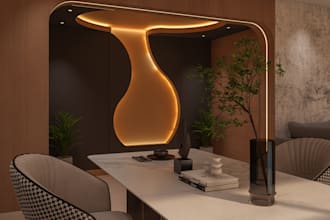design bedroom, living room, kitchen and 3d realistic render