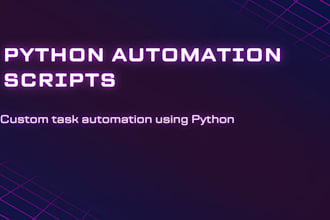 write python automation scripts to automate your tasks