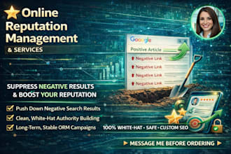 do online reputation management services and push down negative listings results