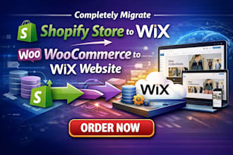 migrate shopify store to wix woocommerce to wix webstite wix landing page