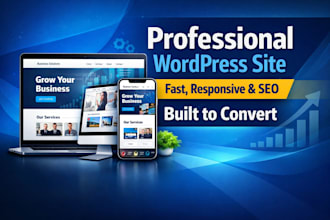 build a fast SEO ready wordpress business website that converts