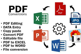 pdf to word, handwriting to word, convert scan pdf to excel