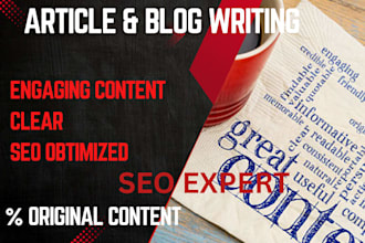 write well researched articles and blogs