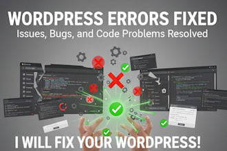 fix wordpress error, issues and bugs