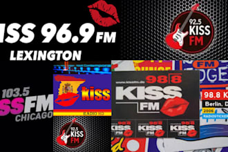 do a radio promotion for your song and ads on kiss, kiis fm, sweden radio