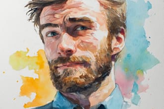 create a custom watercolor illustration for a unique gift